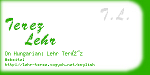 terez lehr business card